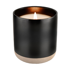 Citronella 12 oz Black Stoneware Candle