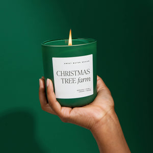 Christmas Tree Farm 15 oz Green Matte Soy Candle