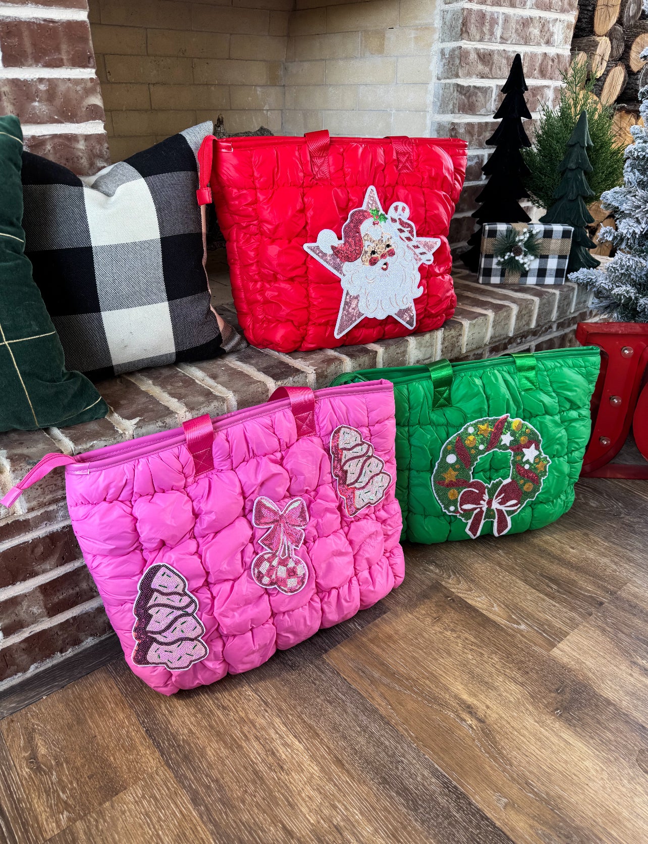 Christmas Puffer Bag