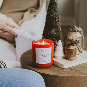 Holiday 15 oz Red Matte Soy Candle