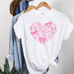 Coquette Bow Heart Tee