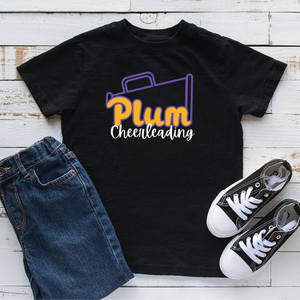 Youth Plum Cheerleading Tee