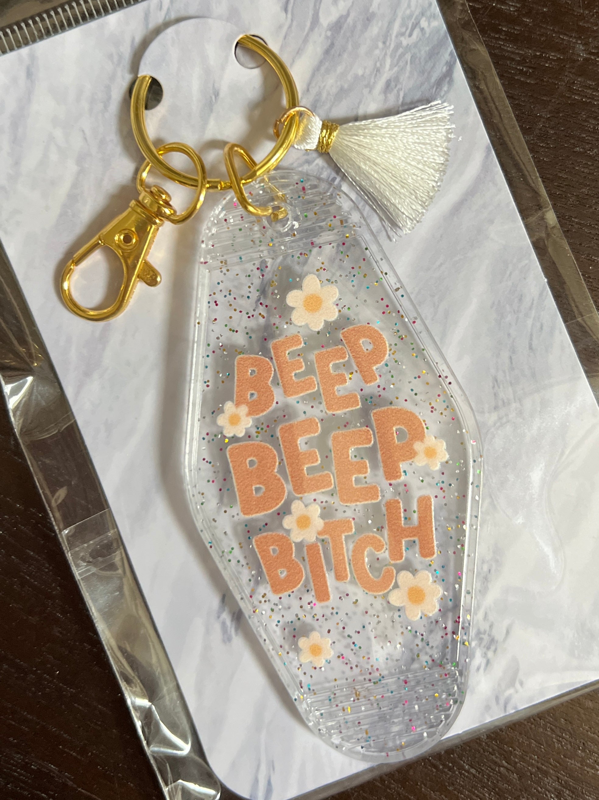 Beep Beep B Motel Keychain