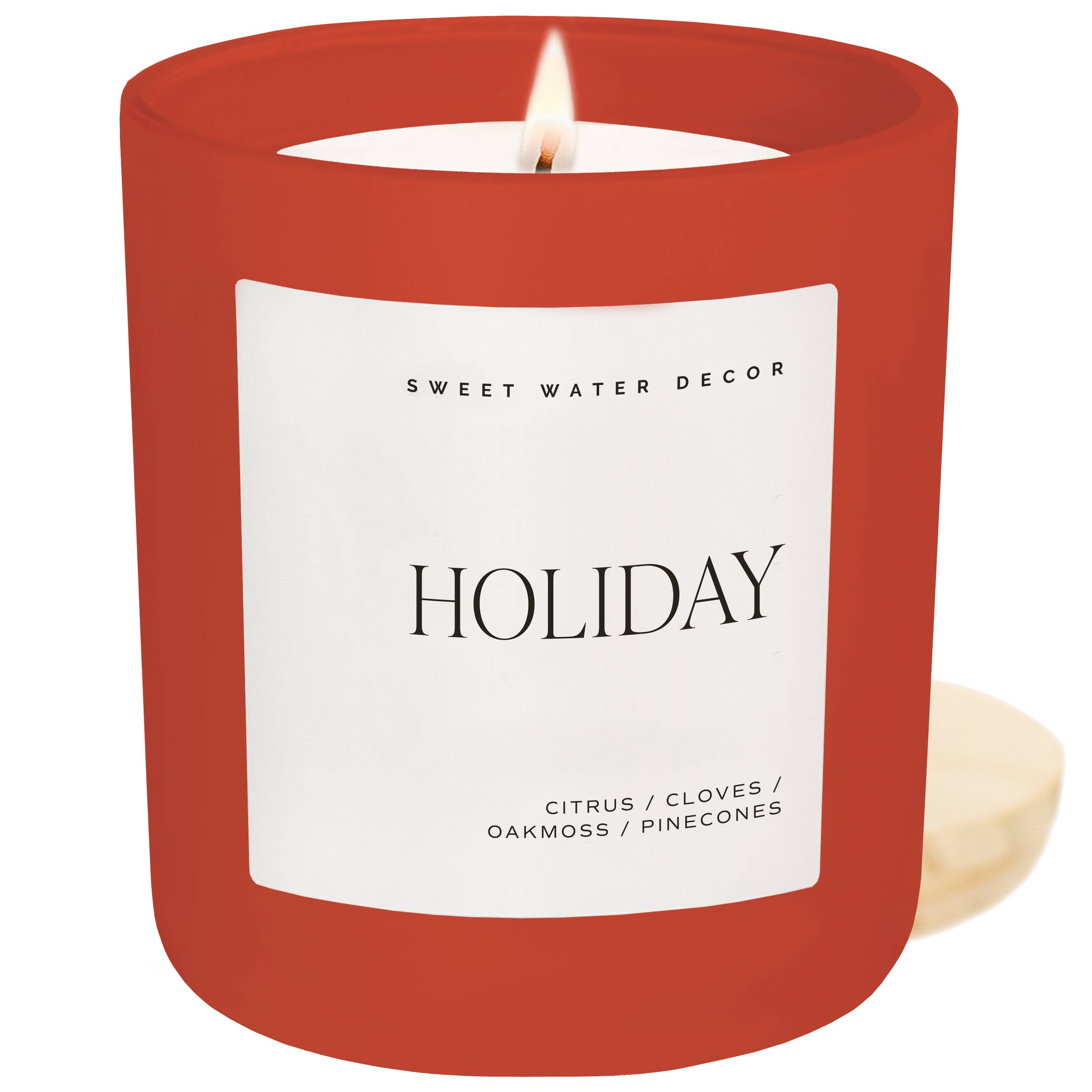 Holiday 15 oz Red Matte Soy Candle