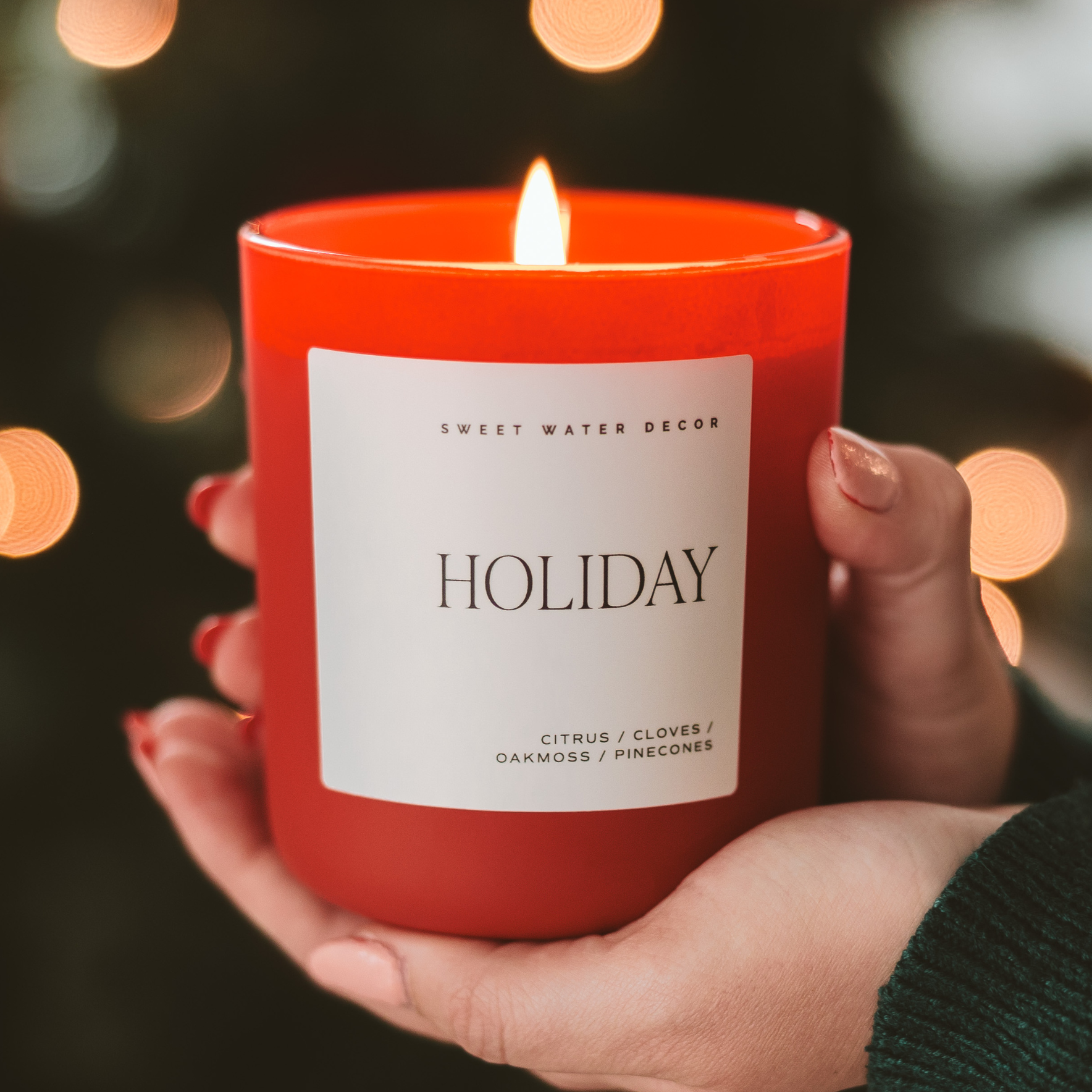 Holiday 15 oz Red Matte Soy Candle