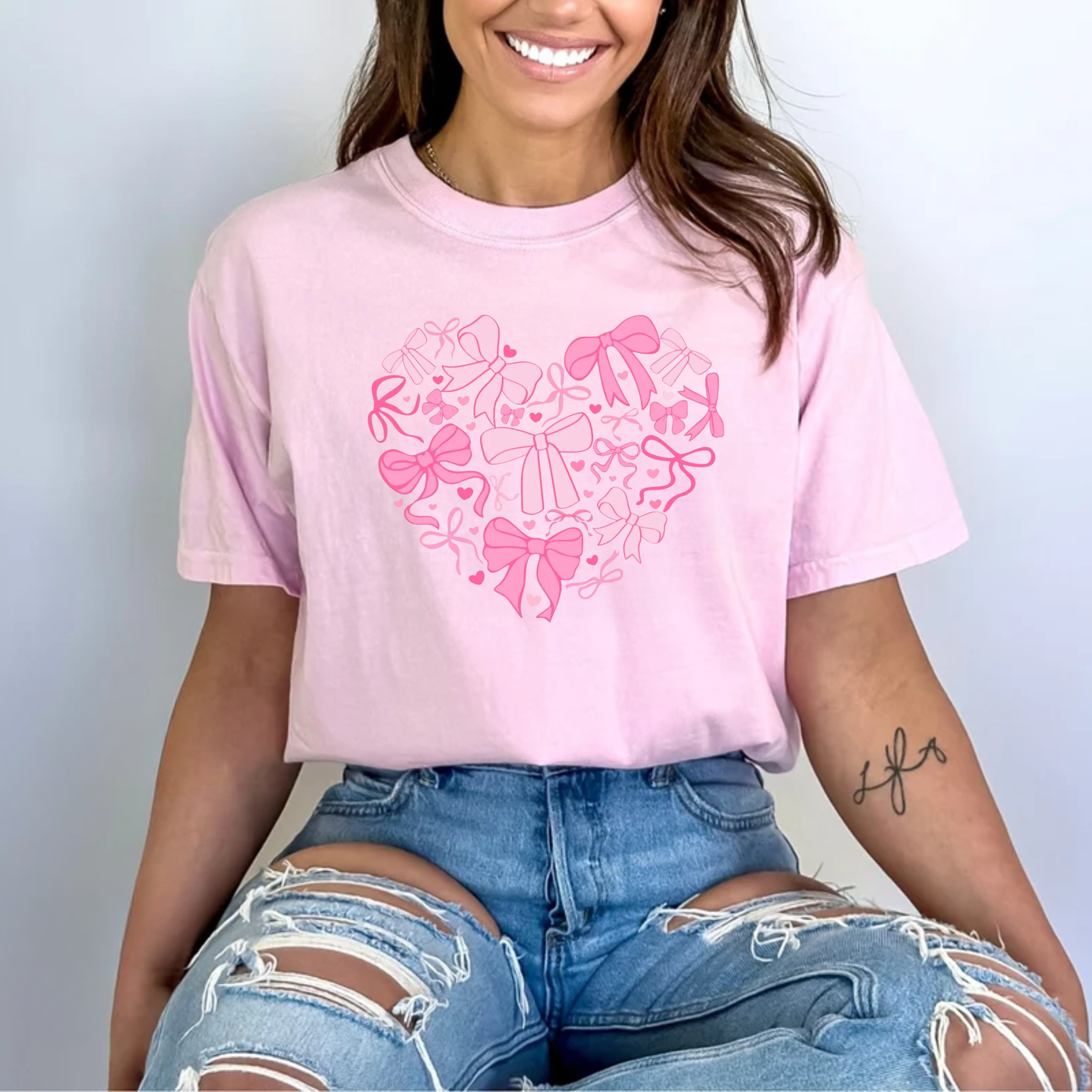 Coquette Bow Heart Tee