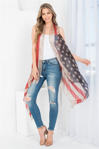 Vintage Americana Kimono Vest