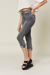 Brooklyn High Waist Cuffed Judy Blue Capris