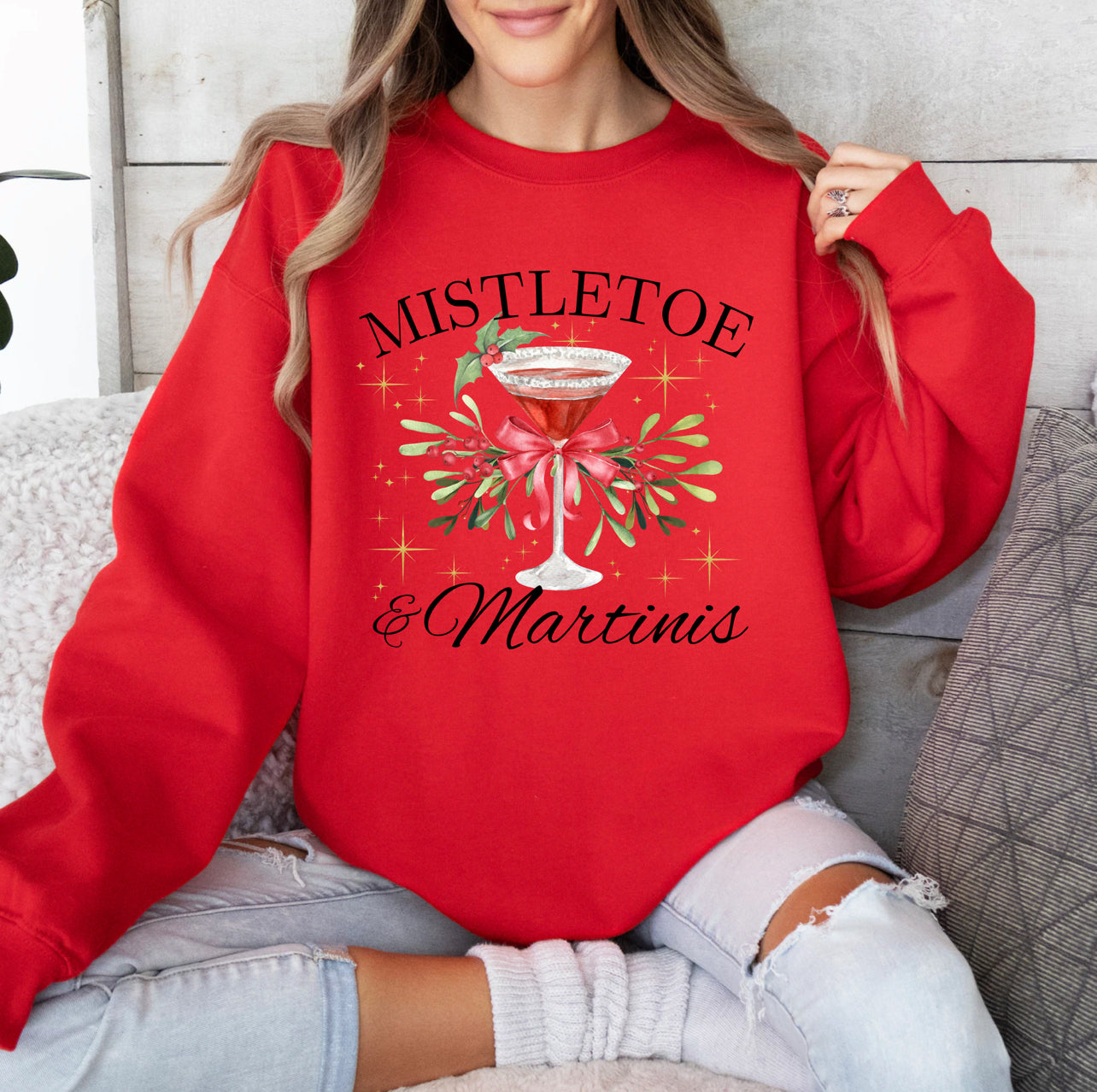 Mistletoe & Martinis Sweatshirt