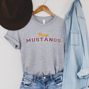 Plum Mustangs Tee