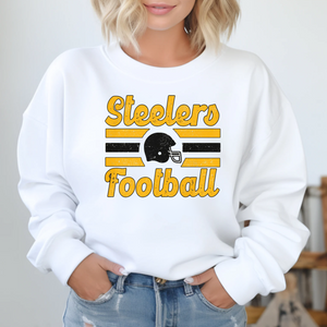 Steel City Football Sweatshirt in White