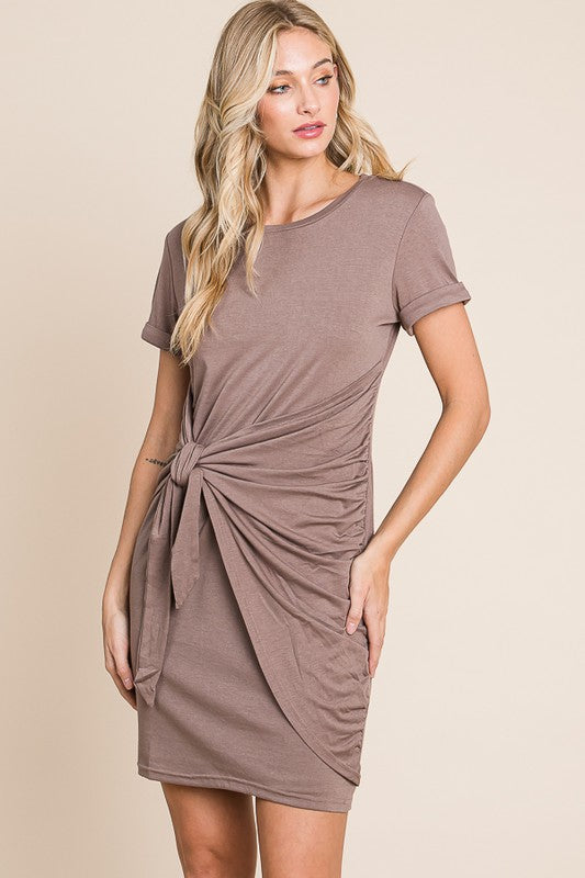 Camille Tie Waist Shirt Dress