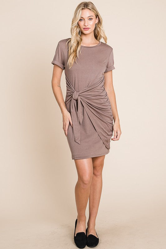 Camille Tie Waist Shirt Dress