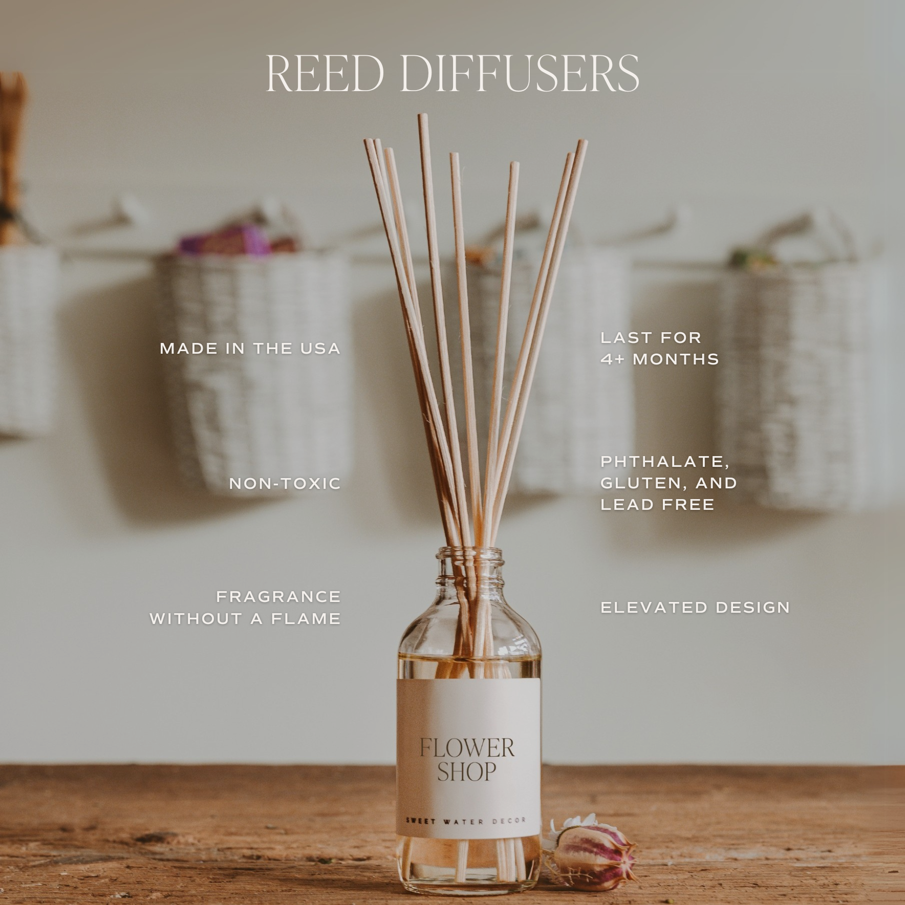 Christmas Tree Clear Reed Diffuser