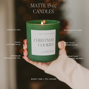 Christmas Tree Farm 15 oz Green Matte Soy Candle