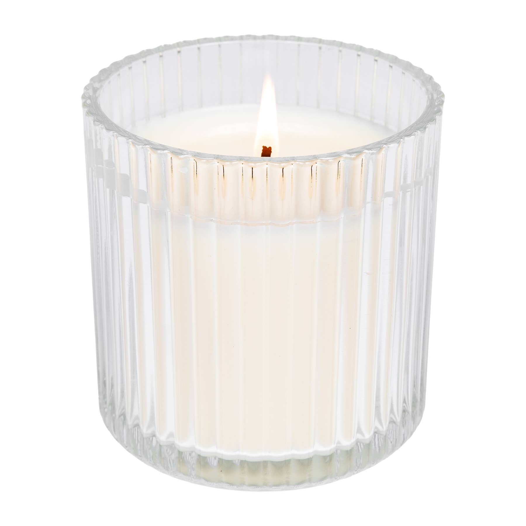 Christmas 12 oz Soy Candle in a Fluted Ribbed Jar