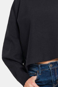 Asymmetric Hem Long Sleeve Sweater